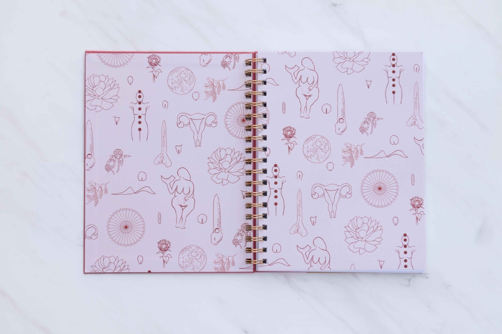 NEW - Menstrual Calendar Journal  - Go with the flow! (9.5" x 7.5") - Image 10