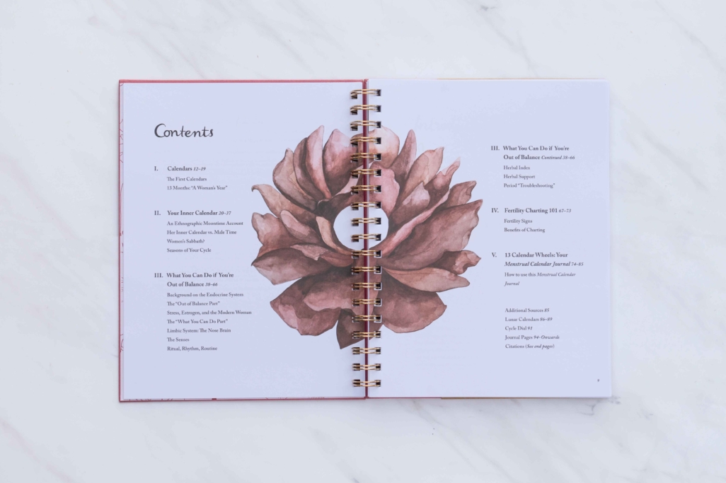 NEW - Menstrual Calendar Journal  - Go with the flow! (9.5" x 7.5") - Image 9